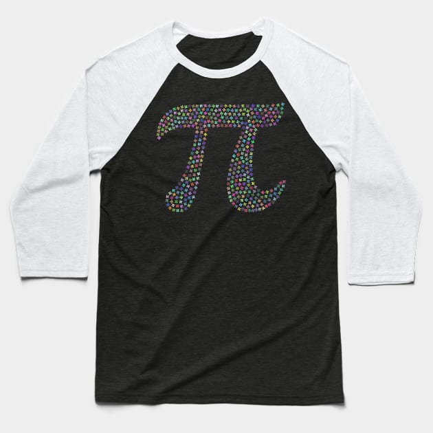 Pi Math Geek Mathematician Gift Baseball T-Shirt by Popculture Tee Collection